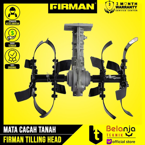 Firman Mesin Potong Rumput Gendong FGB 438 4 Tak Plus Tilling Head