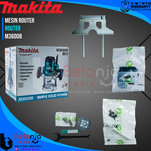Makita MT Mesin Router M 3600 B Profil Kayu Besar Wood Trimmer M3600B