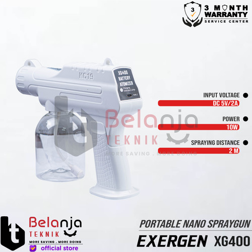 Exergen Spraygun Nano Portable Fogging Uap XG400 Mesin Semprot XG 400