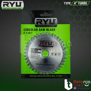 Ryu Circular Saw Blade 4 Inch X 40 T Mata Potong Gergaji Kayu 4" X 40T