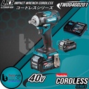 Makita Impact Wrench Baterai TW004 GD201 1/2 In Cordless Brushless 40V