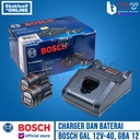 Bosch Starter Kit Charger GAL 12V-40 2 Baterai Cordless GBA 12 V 2.0AH