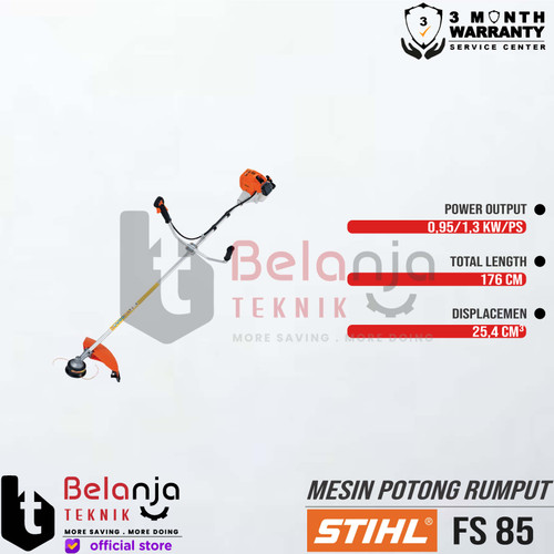 STIHL Brush Cutter FS 85 Mesin Potong Rumput Bensin FS85 2 Tak