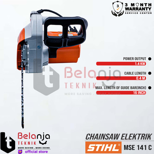 STIHL Electric Chainsaw MSE-141C-Q 16" Mesin Potong Kayu MSE141C-Q 16"