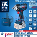 Bosch Impact Wrench Cordless GDS 18V-400 Pembuka Baut Baterai 18 V