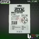 Ryu Multi Cutter 4 Inch X 40T Mata Potong Kayu Plastik Aluminium 4" In