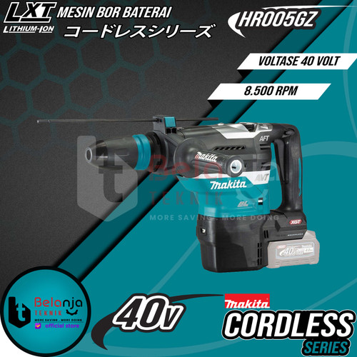 Makita Mesin Bor Baterai Cordless 40V Rotary Hammer Drill HR005GZ 40 V