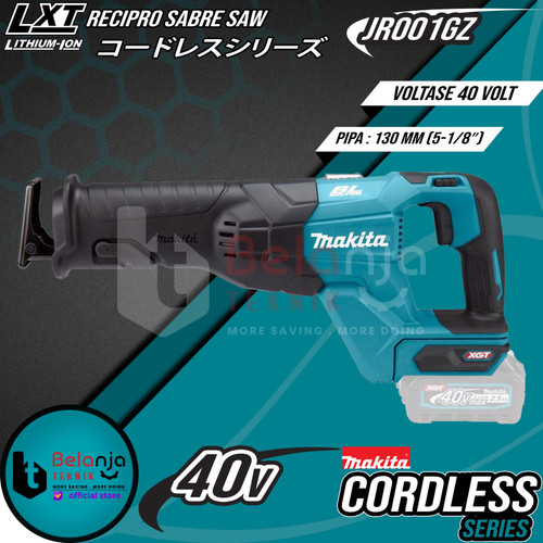 Makita Gergaji Cordless JR001GZ Recipro Sabre Saw 40V Reciprocating