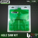 Ryu Hole Saw Kayu Kit Set 11 Pcs Mata Bor Kayu Set 11pcs Pelubang Pipa