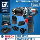 Bosch Bor Obeng Baterai Cordless Drill With Flexiclick GSR 12V-15 FC