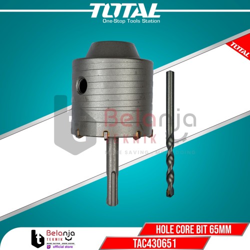 Total Hole Core Bit Mata Bor Hole Saw Beton TCT Holesaw 65MM TAC430651