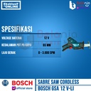 Bosch Mesin Sabre Saw Cordless GSA 12V-LI Charger Baterai 12 V 2 AH