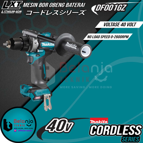 Makita Mesin Bor Obeng Baterai Cordless Driver Drill DF001GZ 40 Volt