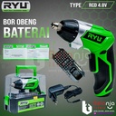 Ryu Bor Obeng Beterai Cordless RCD 4.8 V Screwdriver Set RCD 4.8V USB