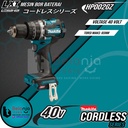 Makita Mesin Bor Baterai Cordless HP002GZ Hammer Driver Drill 40 Volt