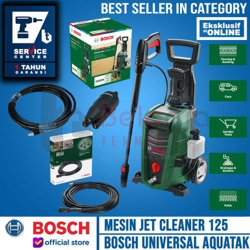 Bosch Jet Cleaner Aquatak 125 1500W Extension Hose 6 Meter AQT 125 Bar