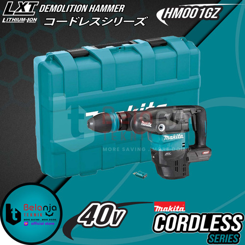 Makita Mesin Bor Bobok Beton Baterai HM001GZ Jack Hammer Cordless 40V
