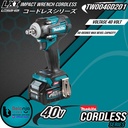 Makita Impact Wrench Baterai TW004 GD201 1/2 In Cordless Brushless 40V
