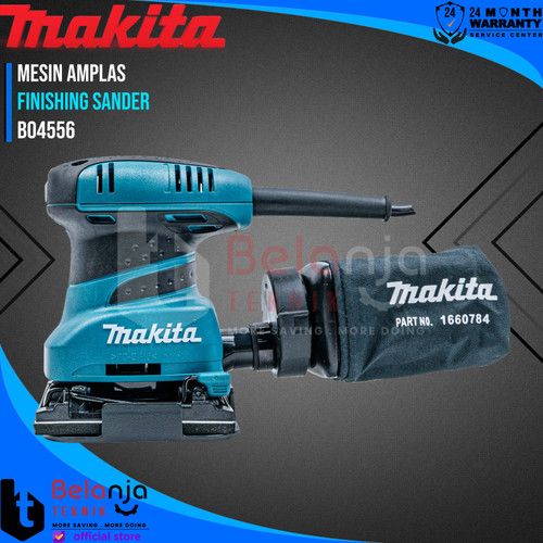 Makita Palm Sander BO 4556 200 Watt Mesin Amplas Kayu Kotak BO4556