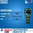 Bosch D-Tect 120 Detector Alat Deteksi Pipa Logam Metal Universal Wall