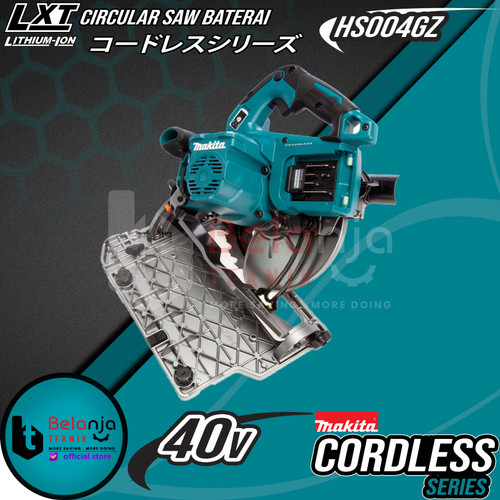 Makita Mesin Circular Saw Baterai HS004GZ Cordless Potong Kayu 40V 7"