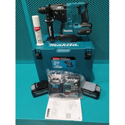 Makita Mesin Bor Beton HR003GM201 Cordless Rotary Hammer Drill 40V HR
