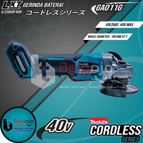 Makita Mesin Gerinda Baterai Cordless GA011GZ Angle Grinder 4 Inch 40V