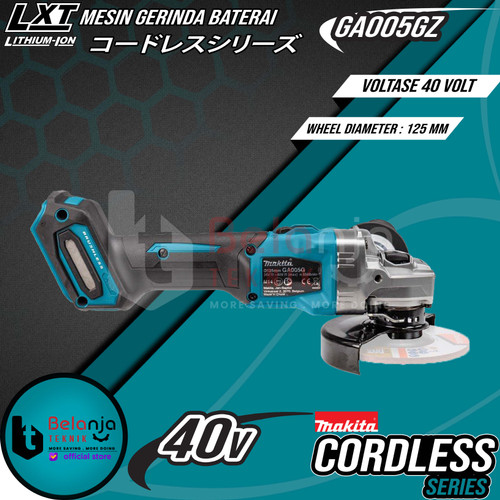 Makita Mesin Gerinda Baterai Cordless GA005GZ Angle Grinder 5 Inch 40V