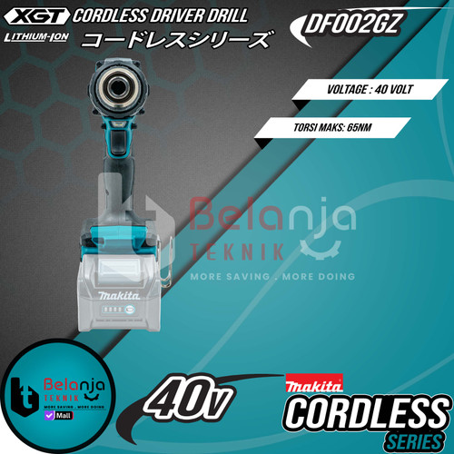 Makita Mesin Bor Obeng Baterai DF002 Cordless Driver Drill DF002GZ 40V