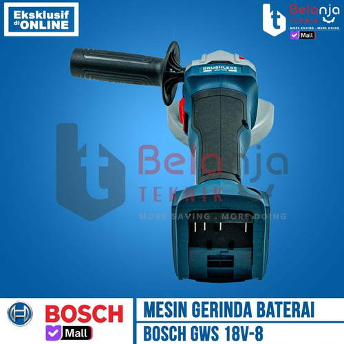 Mesin Gerinda Tangan Baterai Bosch GWS 18V-8 Volt Angle Grinder Cordless 4 Inch SOLO