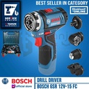 Bosch Bor Obeng Baterai Cordless Drill With Flexiclick GSR 12V-15 FC