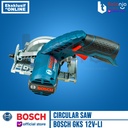Bosch Circular Saw Cordless GKS 12V-Li Mesin Potong Baterai Unit Only