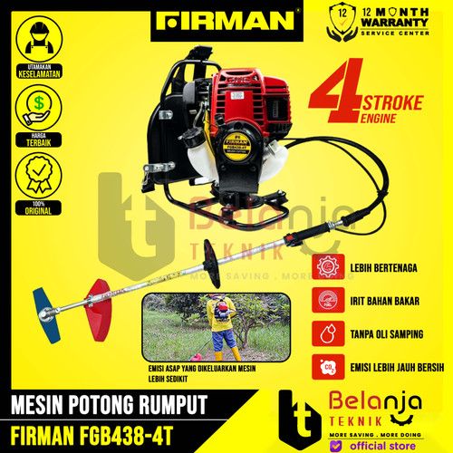 Firman Mesin Potong Rumput Gendong FGB 438 Brush Cutter 4 Tak FGB438