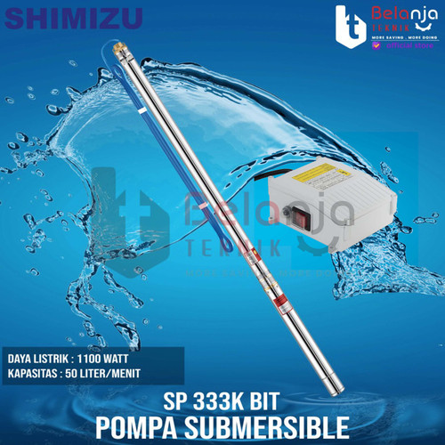 Shimizu Pompa Satelit Submersible SP 333K BIT 1.5HP 3 Inch dan Kabel