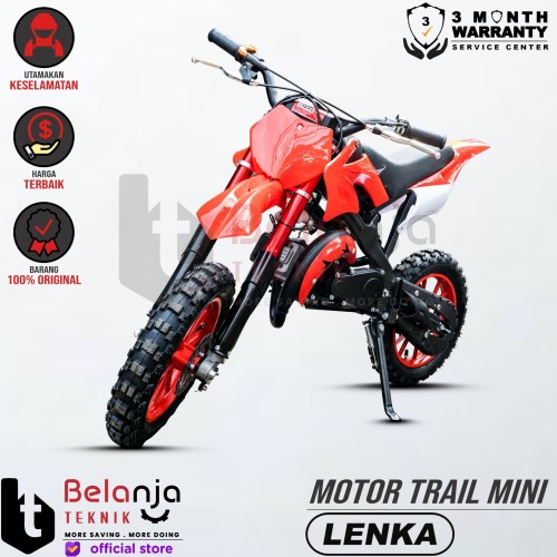 Lenka Motor Mini Anak Trail 2 Tak Motor Cross 49 CC MC69 MC-69