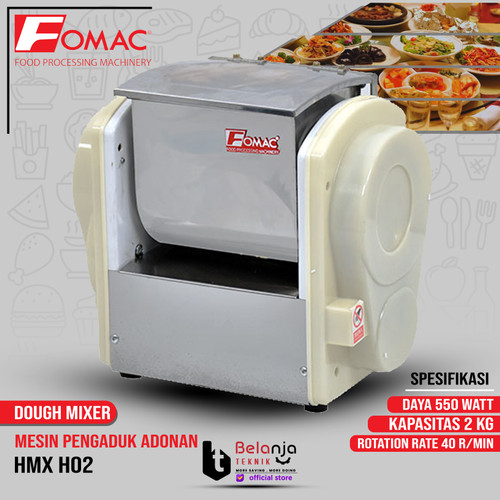 Fomac Mesin Pengaduk Adonan Kue Horizontal Dough Mixer HMX H02 Mesin