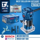 Bosch Mesin Router Profil Kayu GKF 550 Wood Trimmer Mata Router 6Pcs
