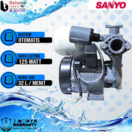 Sanyo Pompa Air Otomatis PH 137 AC 9 Meter Water Pump PH137AC 125 Watt