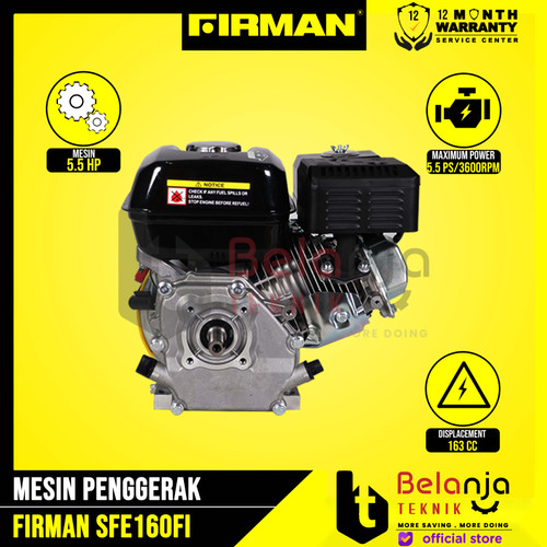Firman Mesin Penggerak Serbaguna Bensin SFE 160 5,5HP Engine SFE160