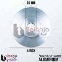 Pully Aluminium B 1 Jalur 4 Inch As 20 Mm Pulley Puli B1 4" As 20mm