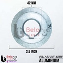 Pully Aluminium B 3 Jalur 3.5 Inch As 42 Mm Pulley Puli B3 3.5" 42mm