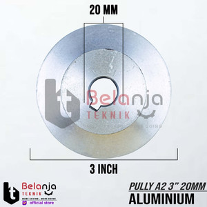Pully Aluminium A 2 Jalur 3 Inch As 20 Mm Pulley Puli A2 3" As 20mm