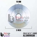 Pully Aluminium A 2 Jalur 3 Inch As 19 Mm Pulley Puli A2 3" As 19mm