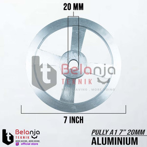 Pully Aluminium A 1 Jalur 7 Inch As 20 Mm Pulley Puli A1 7" As 20mm