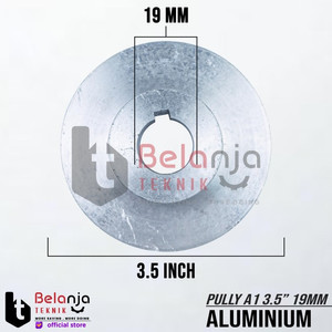 Pully Aluminium A 1 Jalur 3.5 Inch As 19 Mm Pulley Puli A1 3.5" 19mm