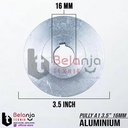 Pully Aluminium A 1 Jalur 3.5 Inch As 16 Mm Pulley Puli A1 3.5" 16mm