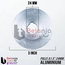Pully Aluminium A 1 Jalur 3 Inch As 24 Mm Pulley Puli A1 3" As 24mm