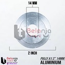 Pully Aluminium A 1 Jalur 2 Inch As 14 Mm Pulley Puli A1 2" As 14mm