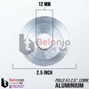 Pully Aluminium A 1 Jalur 2.5 Inch As 12 Mm Pulley Puli A1 2.5" 12mm