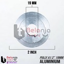 Pully Aluminium A 1 Jalur 2" Lubang As 19 Mm Pulley Puli A1 2Inch 19MM